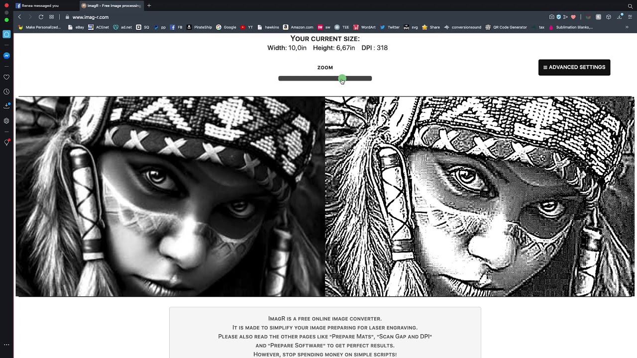 Using imag-r software for engraving with your laser