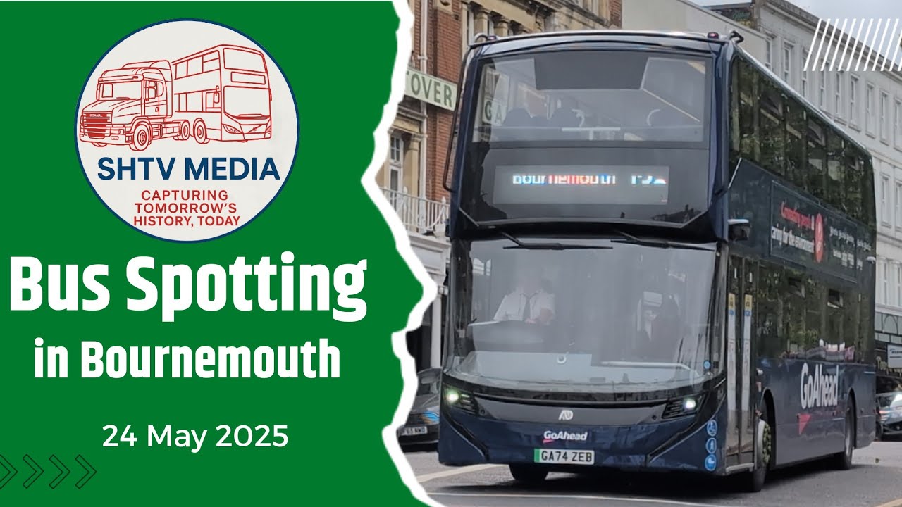 Buses in Bournemouth 24 May 2025