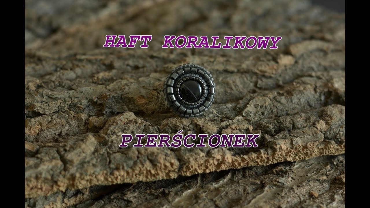 Haft koralikowy tutorial - jak zrobić pierścionek  na bazie - Githagoart