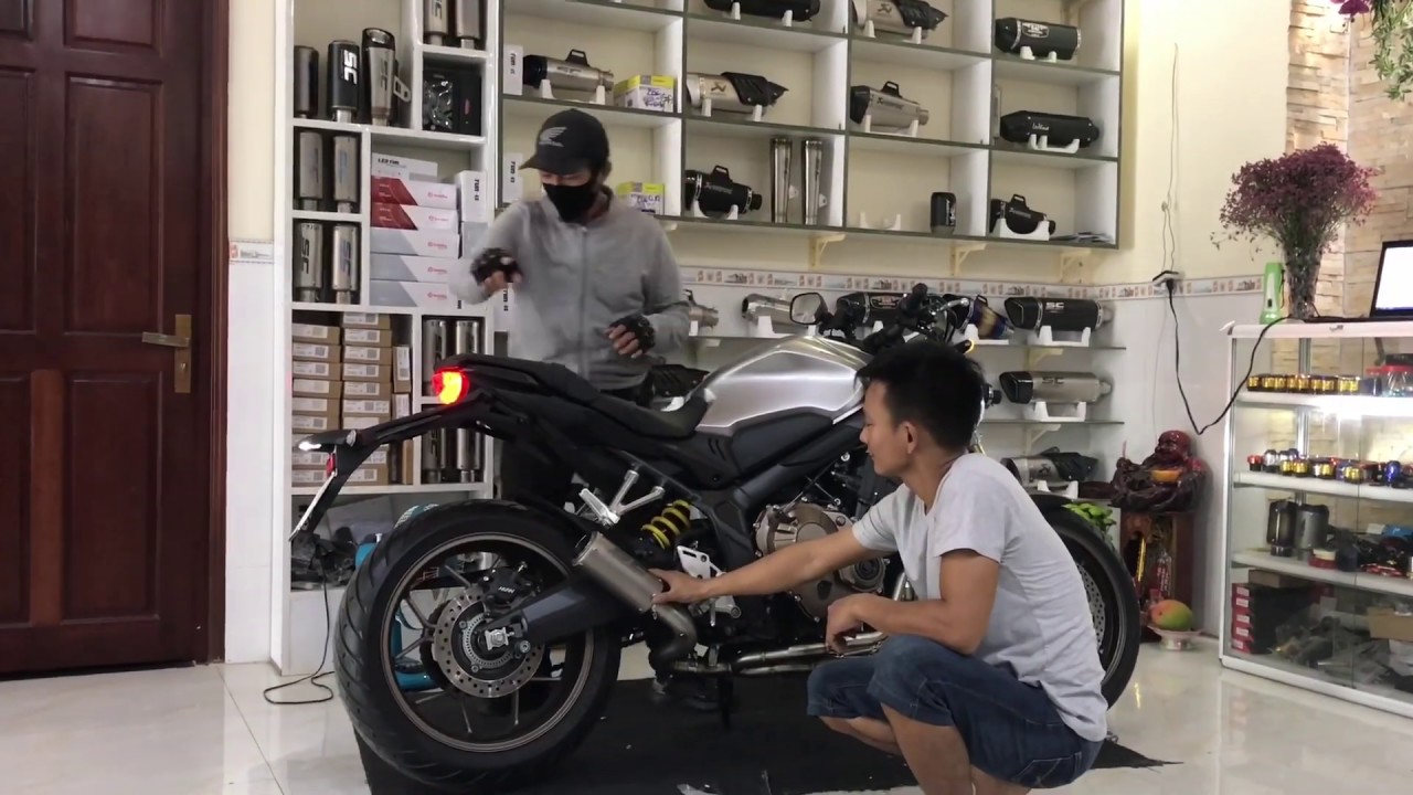 Nghe thử 5 mẫu pô độ trên Honda CB650R | Phượt Safety Sài Gòn