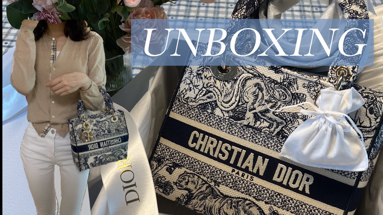 UNBOXING🎁 | 디올 Dior | Lady D-Lite 미디엄백 | 블루 Toile de Jouy