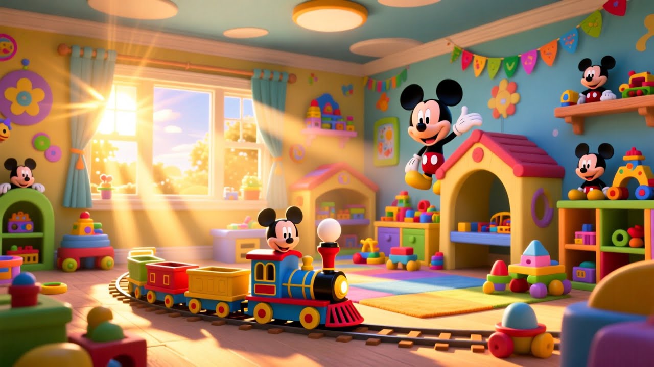 Mickey’s Colorful Toy Train Journey 🚂🎨 |  Kids Learning, Colors, ABC & Fun Stories