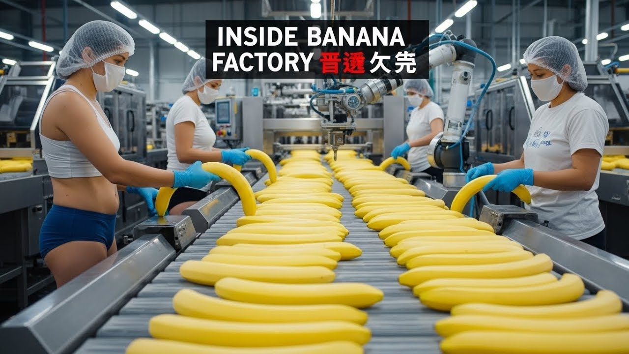 Inside a High-Tech Banana Factory | Food Processing in 4K