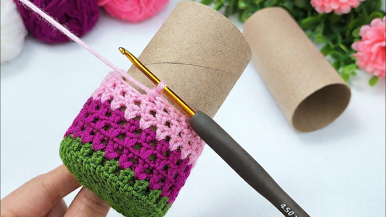 Amazing Recycling Idea 😍 Crochet Pencil Case & Hook Organizer | Easy & Profitable DIY 💰