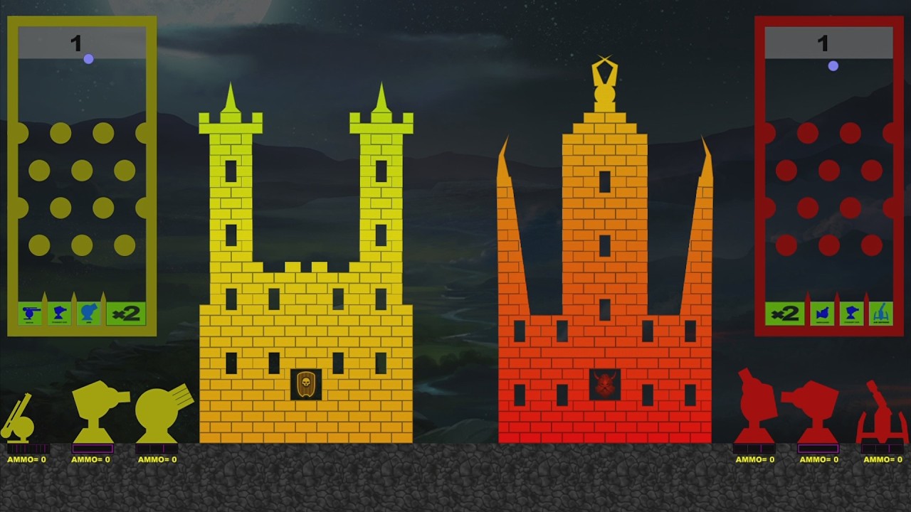 Castle Destruction Marble Race in Algodoo | The War Day #285-287