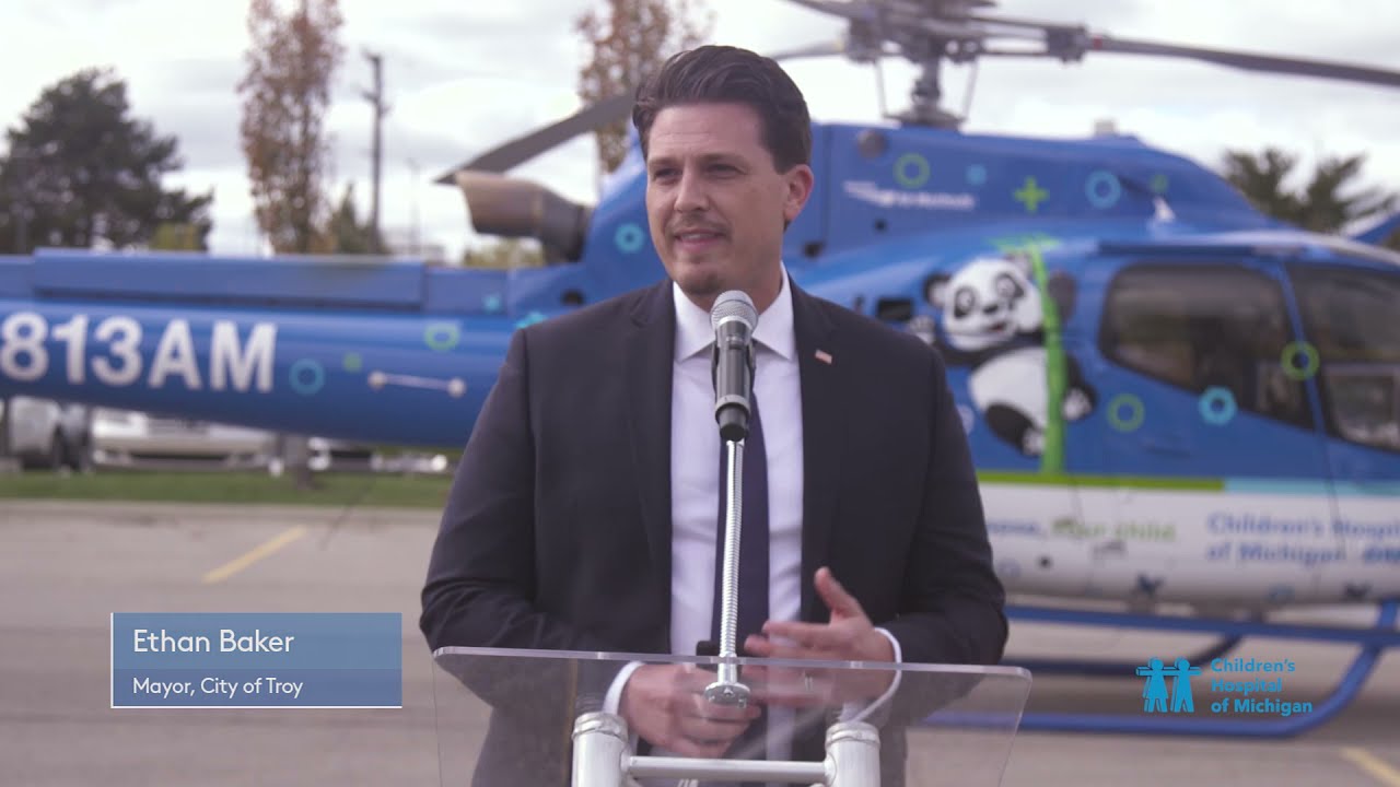 Children’s Hospital of Michigan launched PANDA One Helicopter