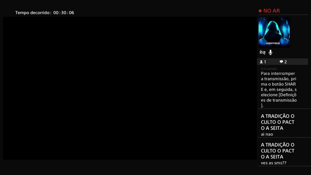 Transmiss&atilde;o ao vivo da PS4 de Dark_seven78