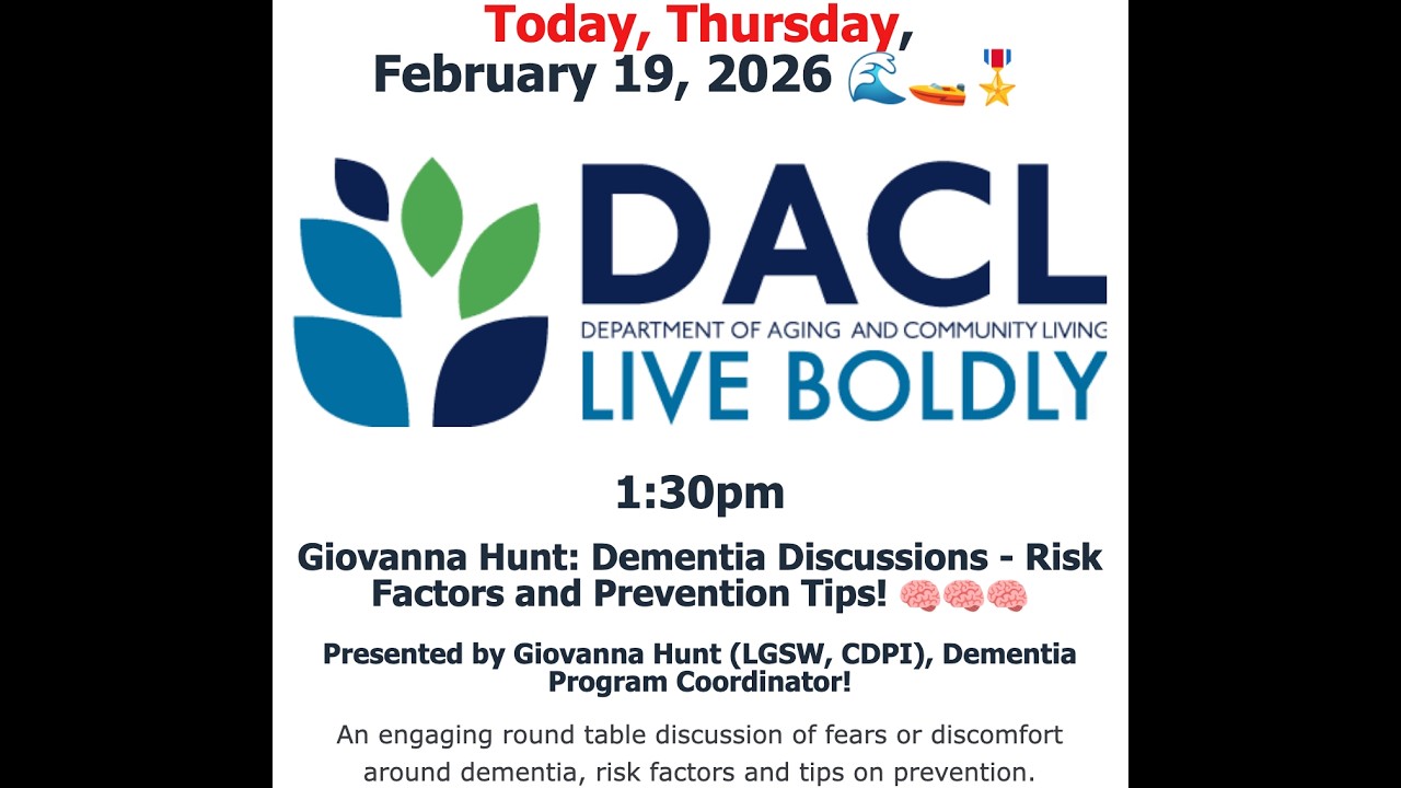 Giovanna Hunt: Dementia Discussions - Risk Factors and Prevention Tips!