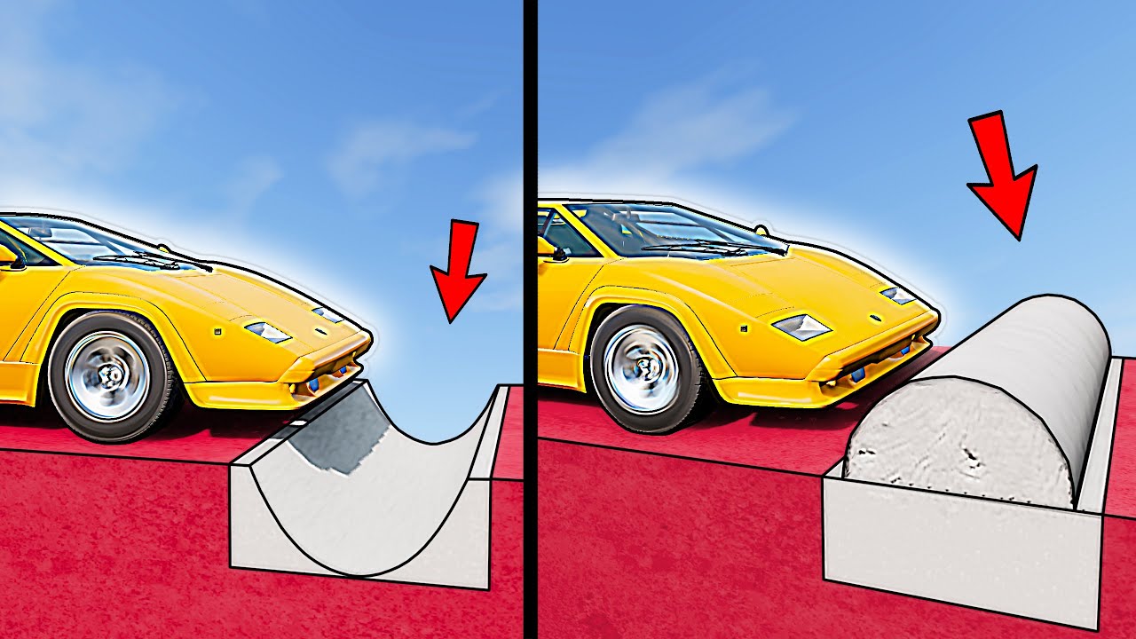 Vehicles VS Reversed & Normal bump in BeamNG drive #3
