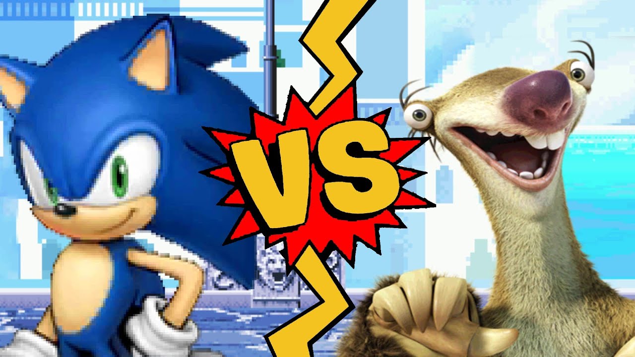 M.U.G.E.N Battles | Sonic vs Sid the Sloth | Sonic the Hedgehog vs Ice Age