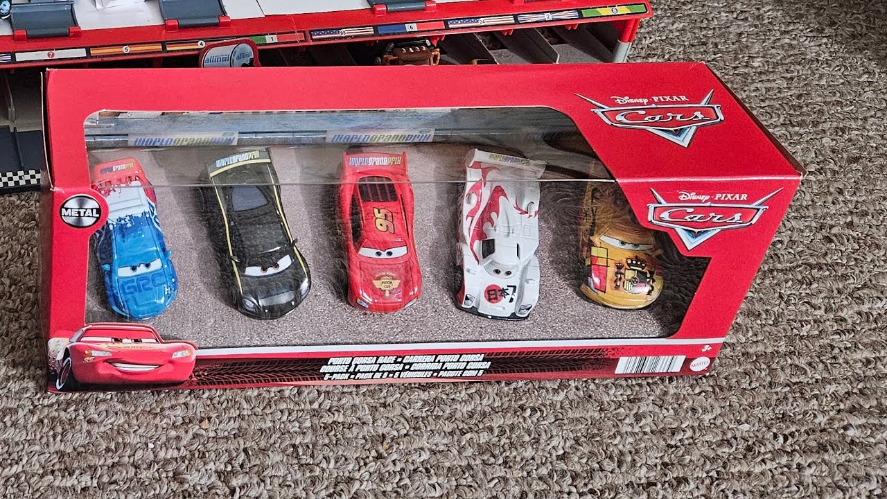 Обзор набора из 5 гоночных наборов Disney Pixar Cars Porto Corsa Race (вариант для Таиланда)