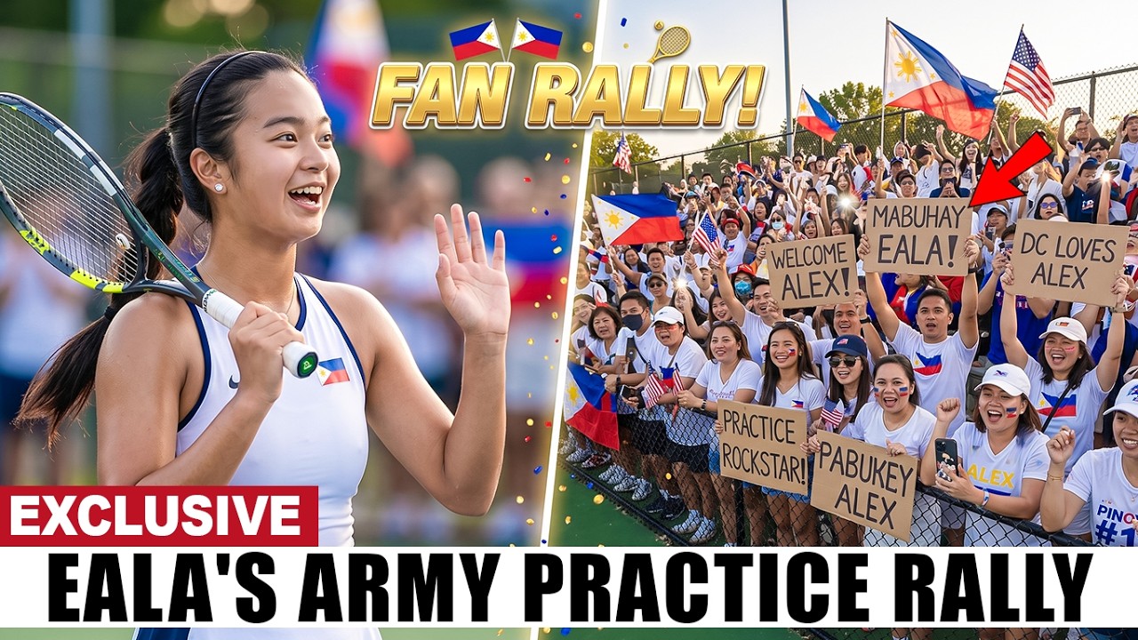 CROWD GOES WILD! Alex Eala's Washington Practice Turns Into FAN RALLY!