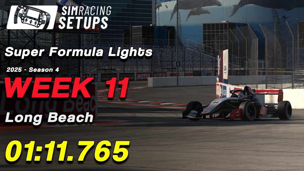 01:11.765 - Super Formula Lights - Long Beach + SETUP (2025S4 W11)