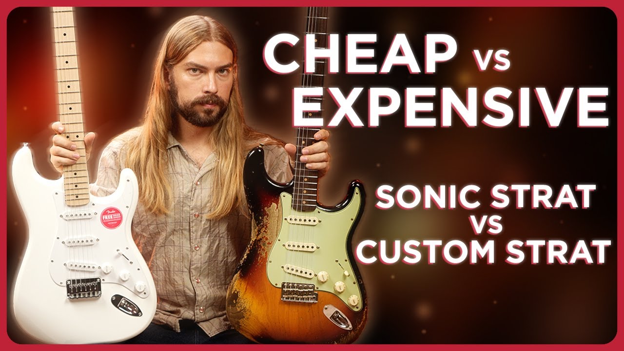 Дешевое и дорогое издание Stratocaster | Squier Sonic против Custom Shop '63