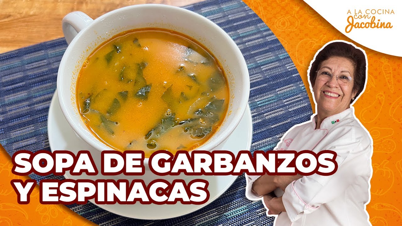Sopa de Garbanzos y Espinaca – Súper Nutritiva y Deliciosa ✅