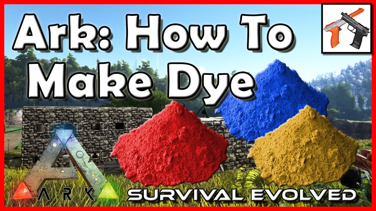 Как сделать краситель (краску) в Ark Survival Evolved: как сделать краситель в Ark Survival Evolved