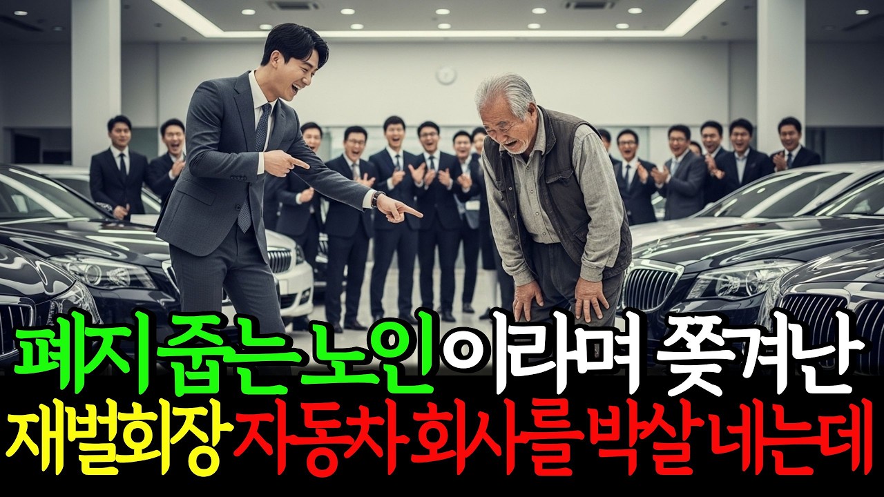 지줍는 노숙자는 수입차 전시장 오는곳이 아니라고 무시당한 재벌회장 자동차회사 박살내는데ㅣ오디오북 ㅣ 시니어사연 ㅣ 반전 사연 ㅣ 실화사연 ㅣ사이다사연 ㅣ사연라디오