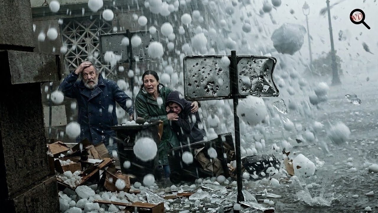 France Violent Thunderstorms Hit Tours, Dijon & Quimper with Giant Hail and Destructive Winds