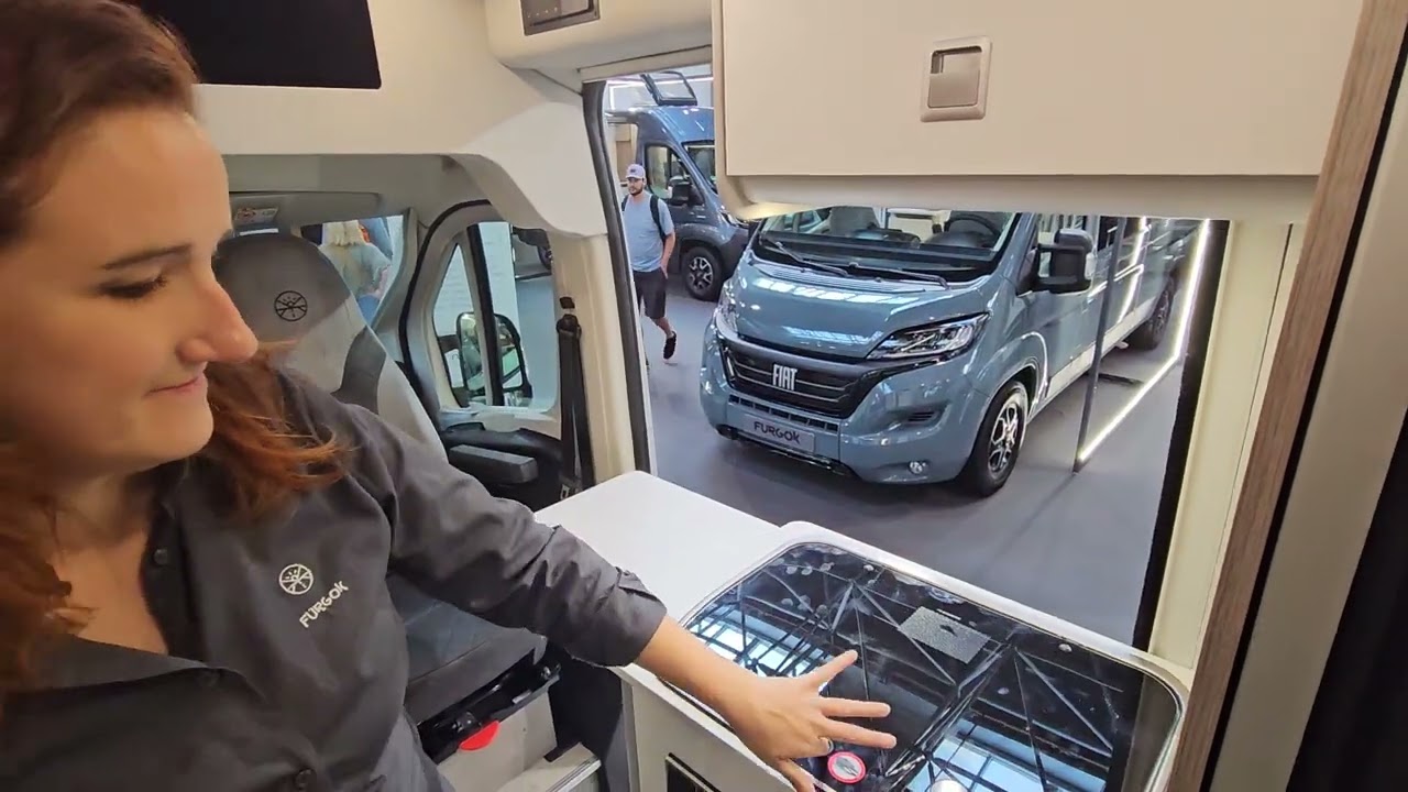 Furgok Fiat Ducato campervan with AMAZING USE OF SPACE, sleeps two lengthwise, sits three