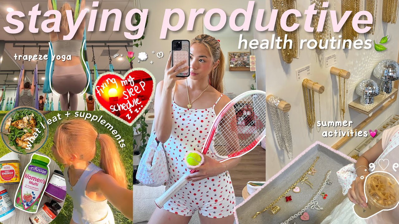 мой путеводитель по ПРОДУКТИВНОМУ лету🌟💌 *исправляю график сна, здоровый образ жизни, просто разв...