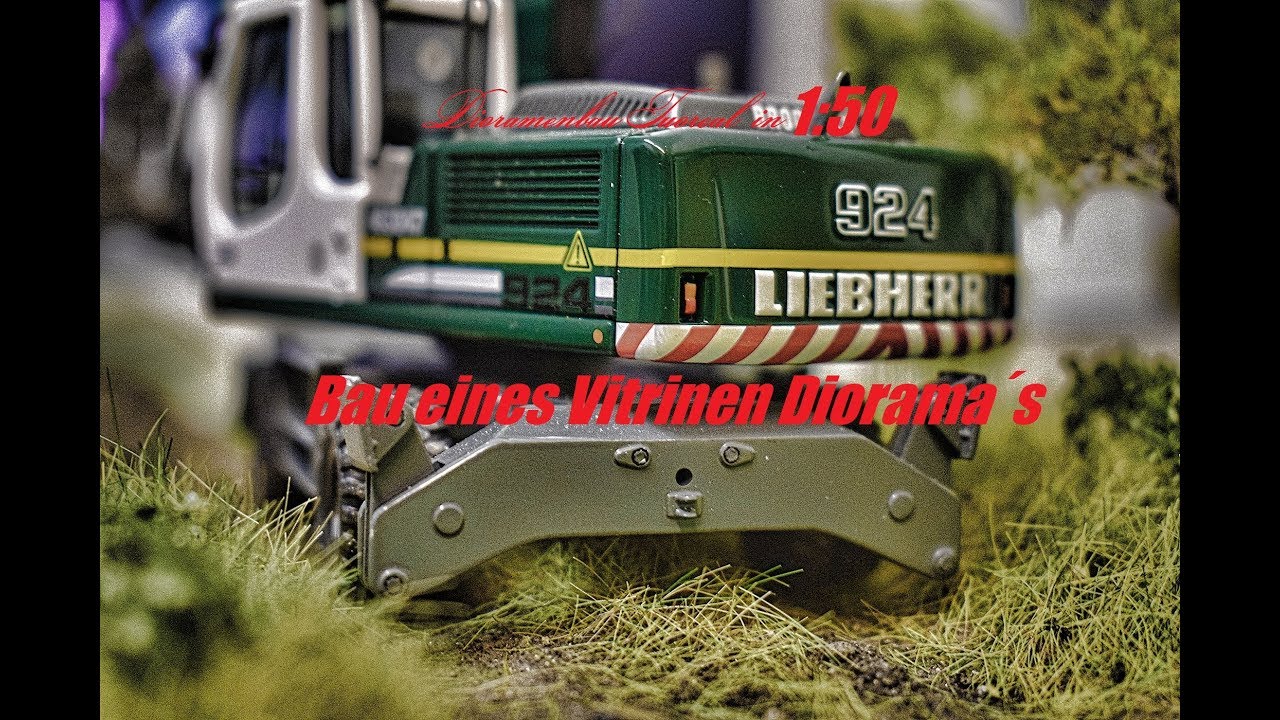 Dioramenbau Vitrinen Diorama in1:50 #Modellbau #Liebherr #Diorama #Dioramenbau
