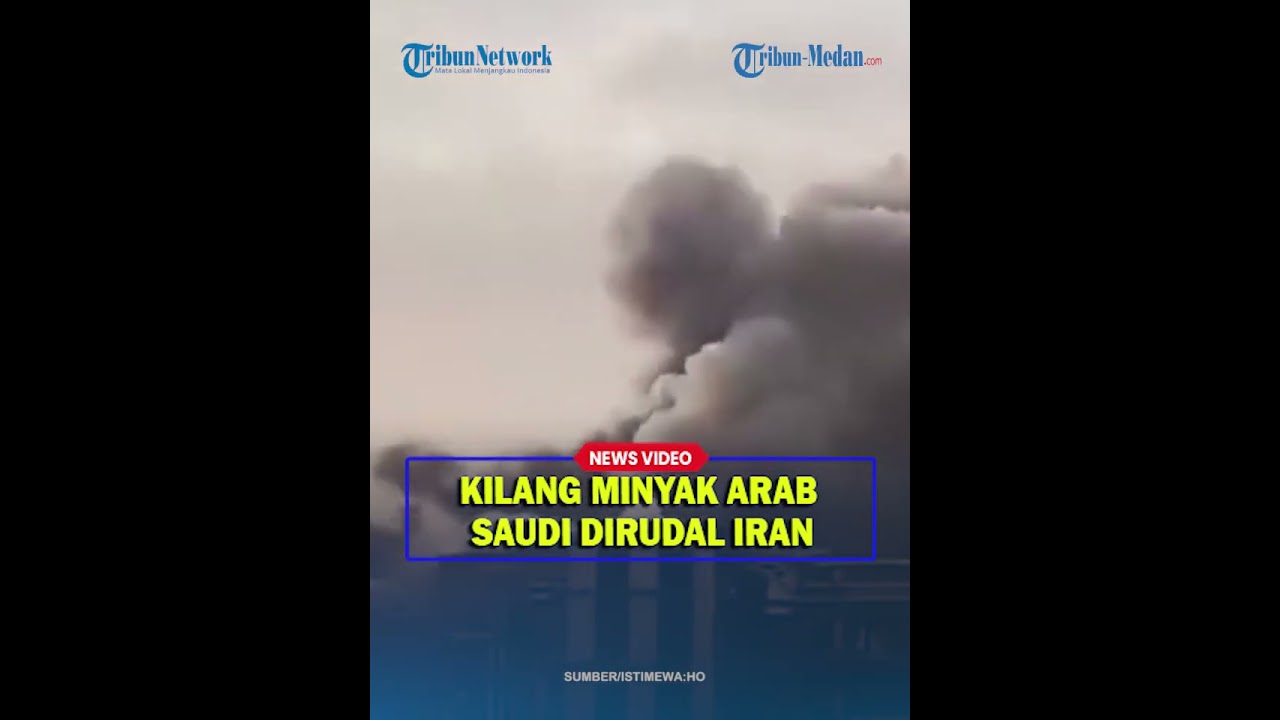 BABAK BELUR❗ Detik-detik Kilang Minyak Terbesar Arab Saudi Dirudal Iran