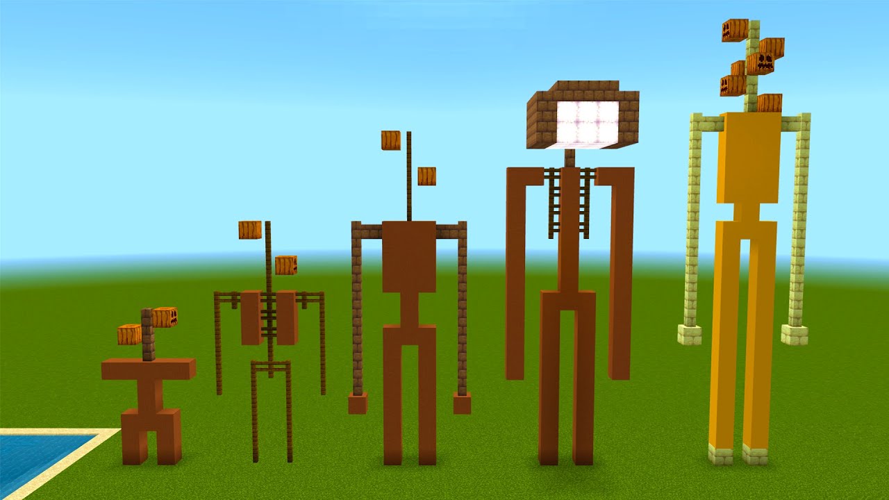 New Siren Head Evolution And Yellow Siren Head In Minecraft Pe