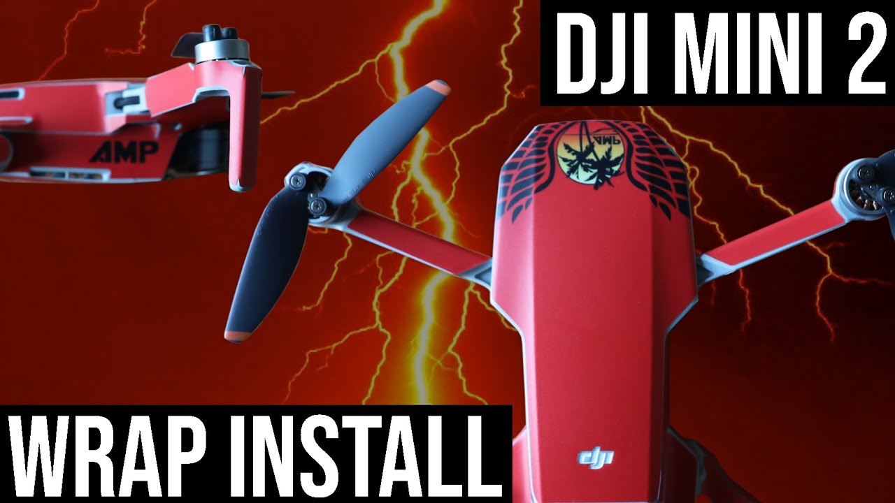 Drone Wrap Tutorial: How to install a CUSTOM Drone Wrap for DJI MINI 2 DECALGIRL.COM