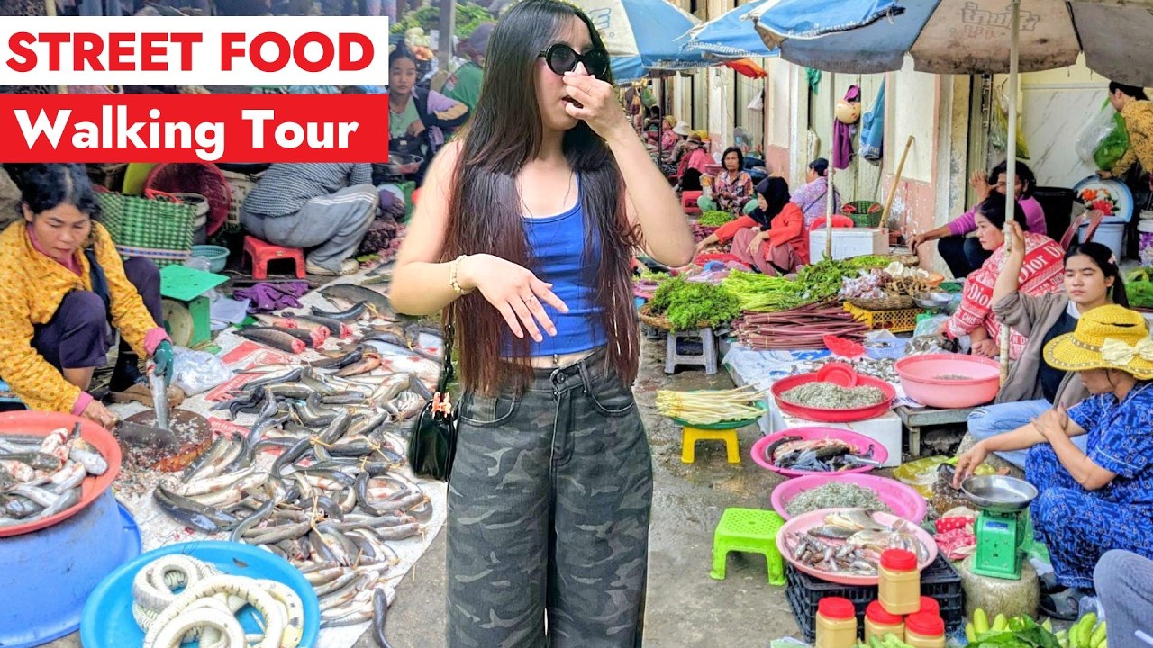STREET FOOD MARKET — Unique and Interesting Hidden Traditional Market - Walking Tour 4K