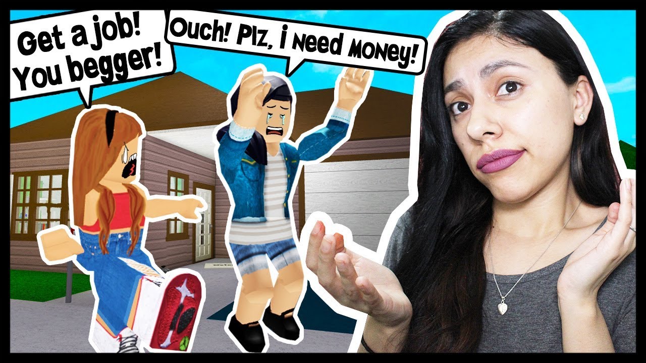 BEGGING PEOPLE FOR MONEY ON BLOXBURG! I GOT BLOCKED! - Roblox Roleplay - Bloxburg