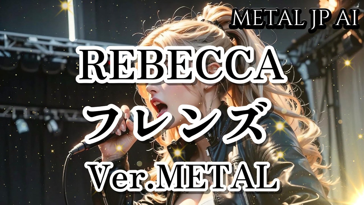REBECCA【フレンズ Ver.METAL】AIメタル女子がカバーした　AI cover J-Rock