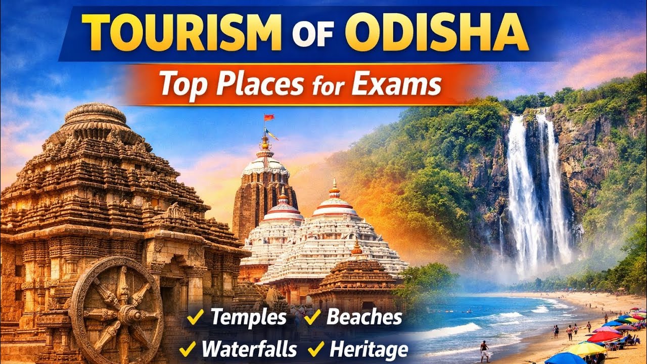 Odisha Tourism GK 🔥 | OSSC CGL, OPSC ASO, OCS, RI, AMIN Special(HINDI)