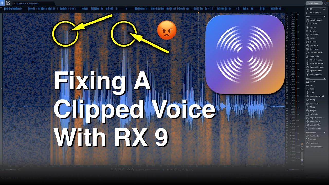 De-Clipping a voice with iZotope RX