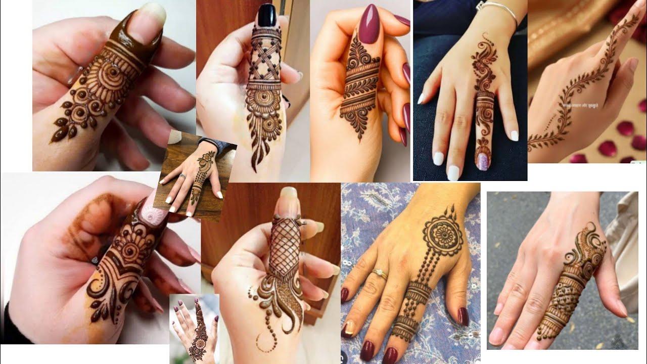🥰Letest Finger mehndi designs 🥰🌺🌺          All mehndi designs are available on my YouTube channel