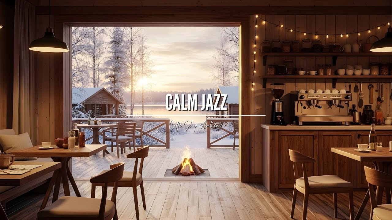 Calm Jazz Cafe ☕ Relaxing Soft Piano Background for Deep Focus for Study, Sleep, Work