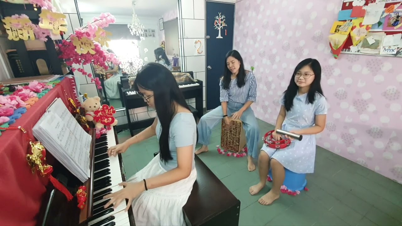 万事 All Right 酷哒哒 by Lim Xin Yu(piano), Ker Shuen(Shaker & Tambourine, MYK(Cajon)