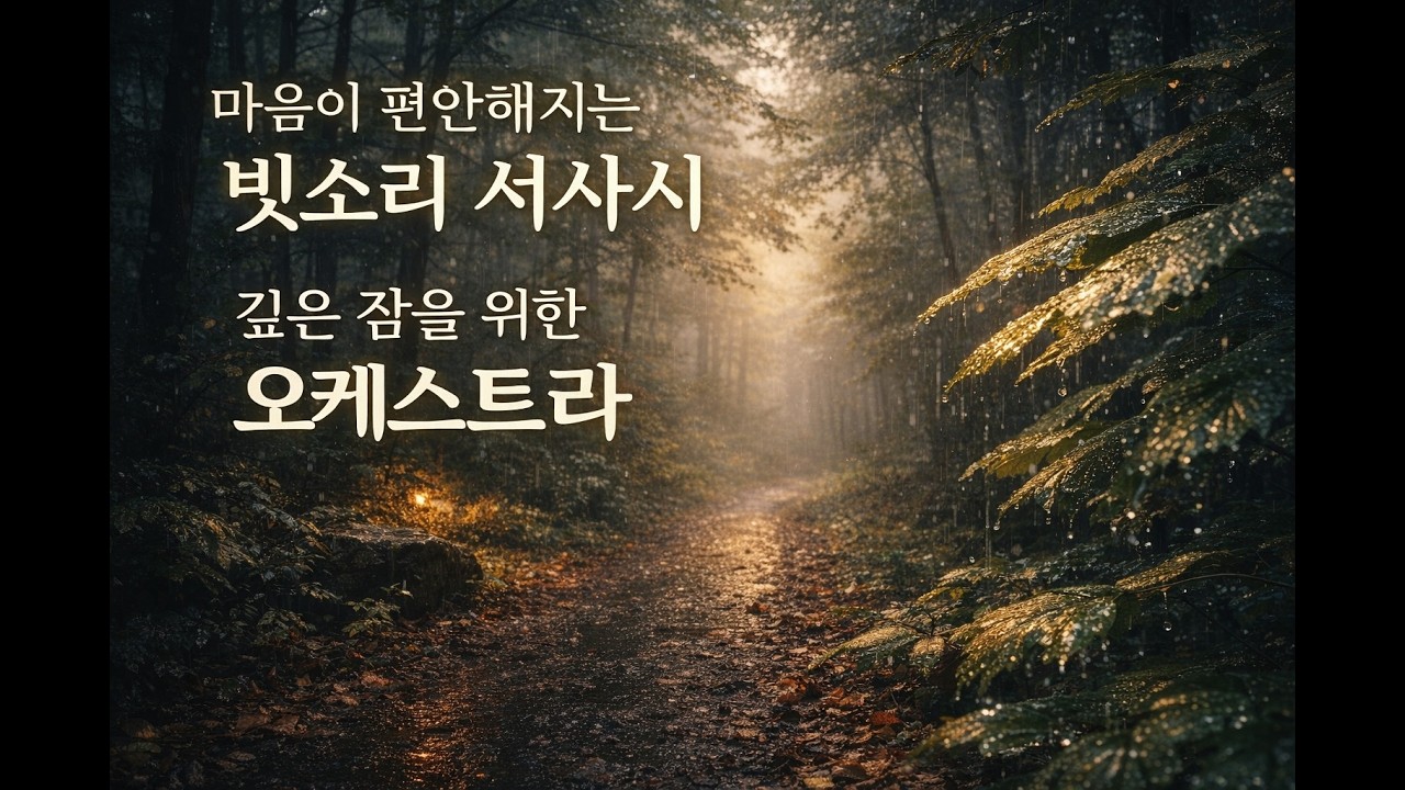 ☔ 빗소리와 함께 듣는 평온한 오케스트라 Deep Sleep & Meditatio