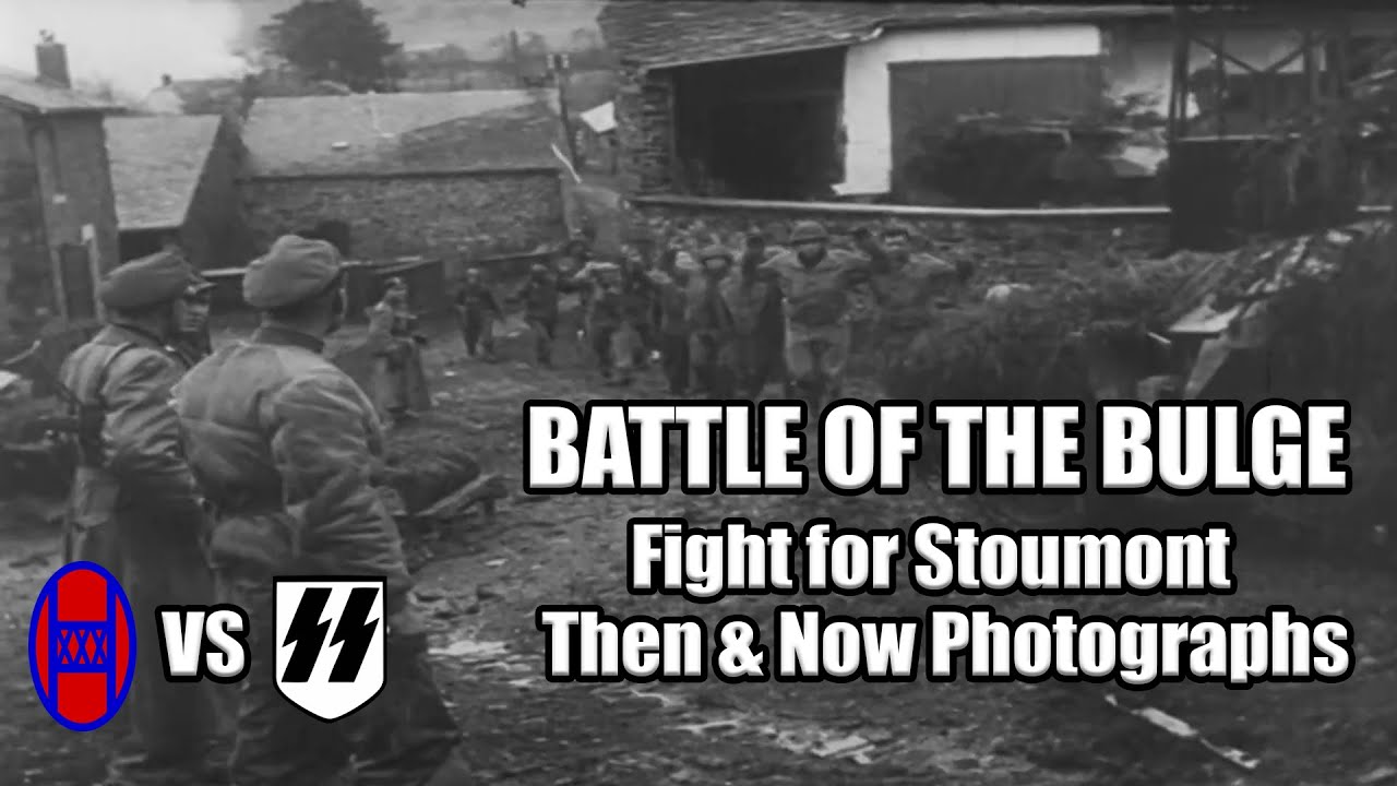 30th Infantry Division in the Battle of the Bulge - WWII Then & Now photographs in Stoumont