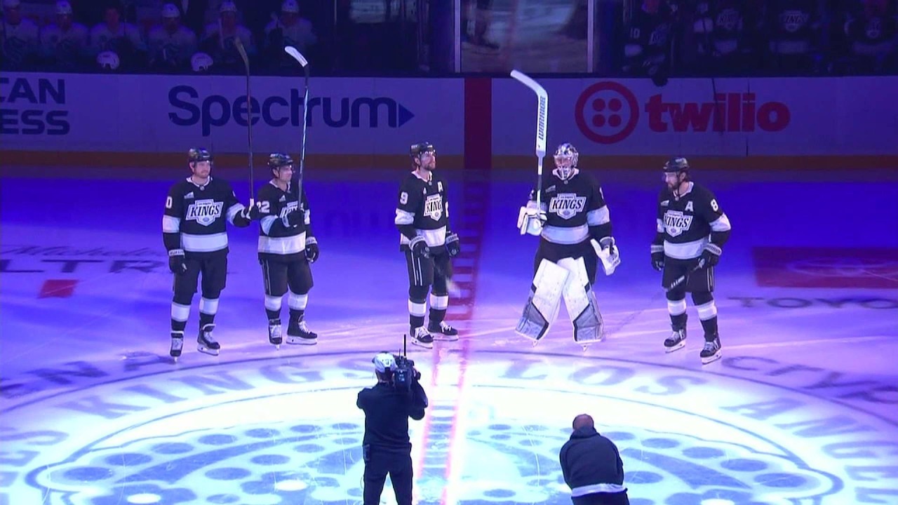 LA Kings send-off for the five Kings chosen to represent their respective countries in the Olympics.