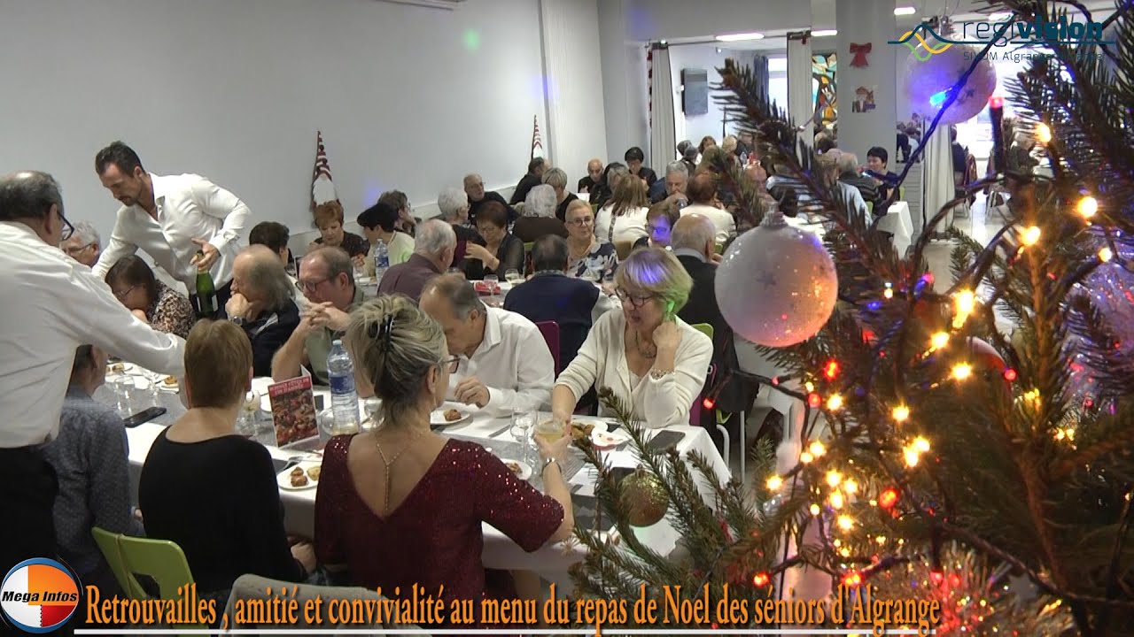 Retrouvailles , amitié et convivialité au menu du repas de Noel des seniors d'Algrange