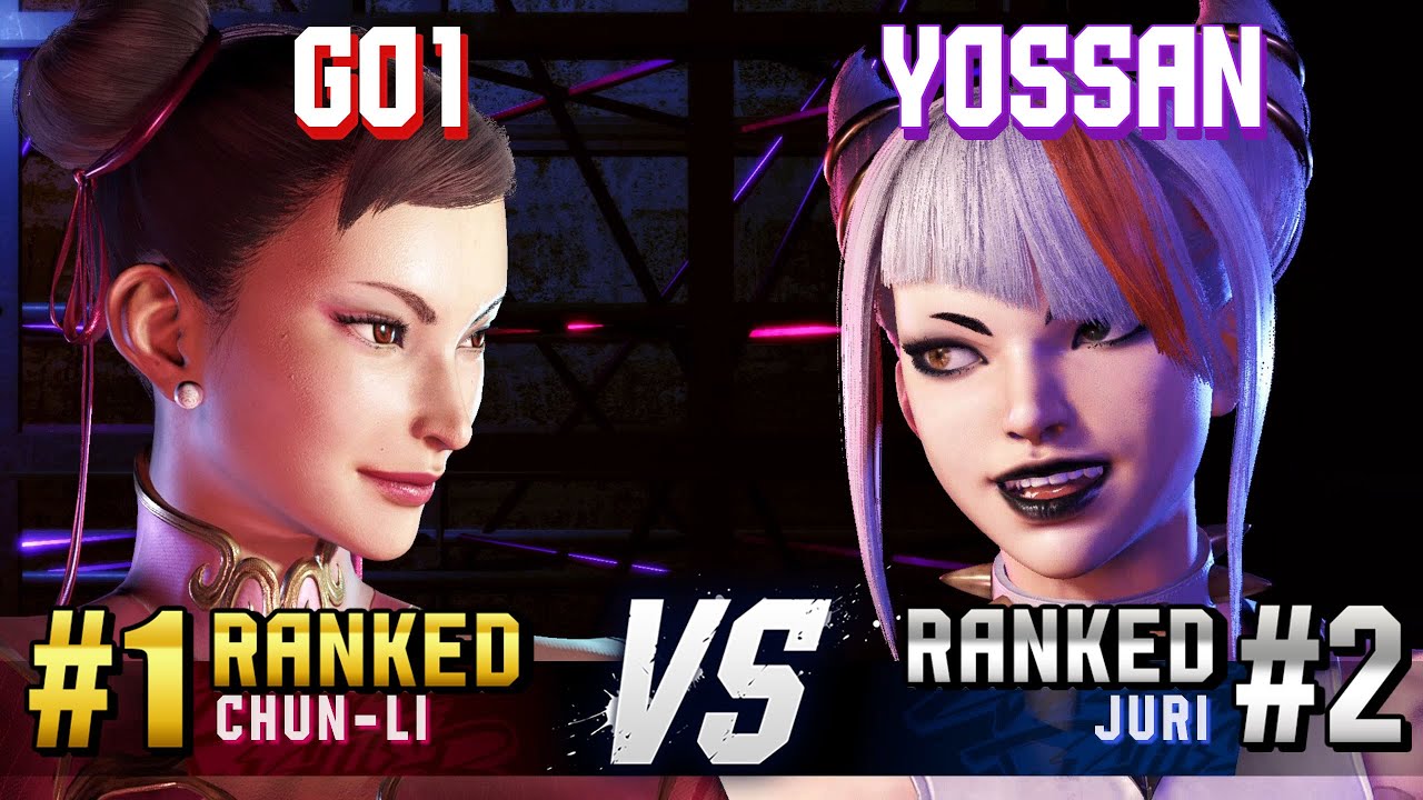 SF6 ▰ GO1 (#1 Ranked Chun-Li) vs YOSSAN (#2 Ranked Juri) ▰ High Level Gameplay