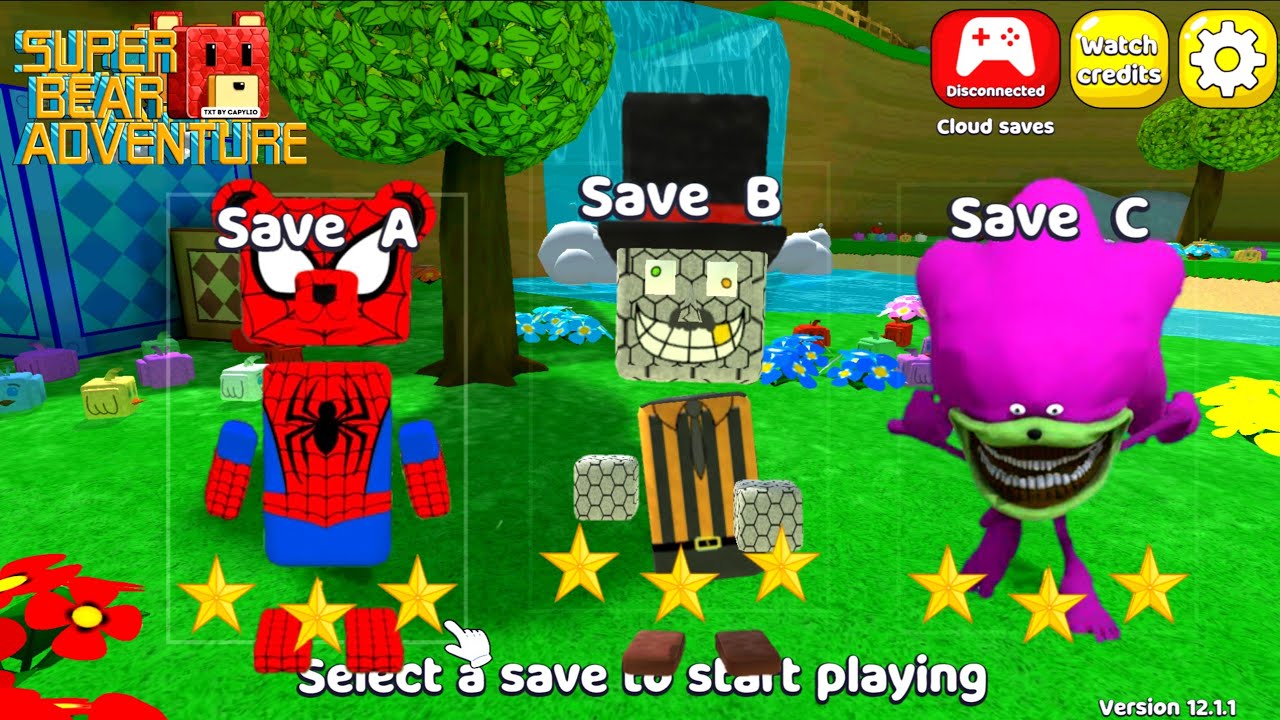 NEW SPIDERMAN BAAREN in Super Bear Adventure Gameplay Walkthrough 