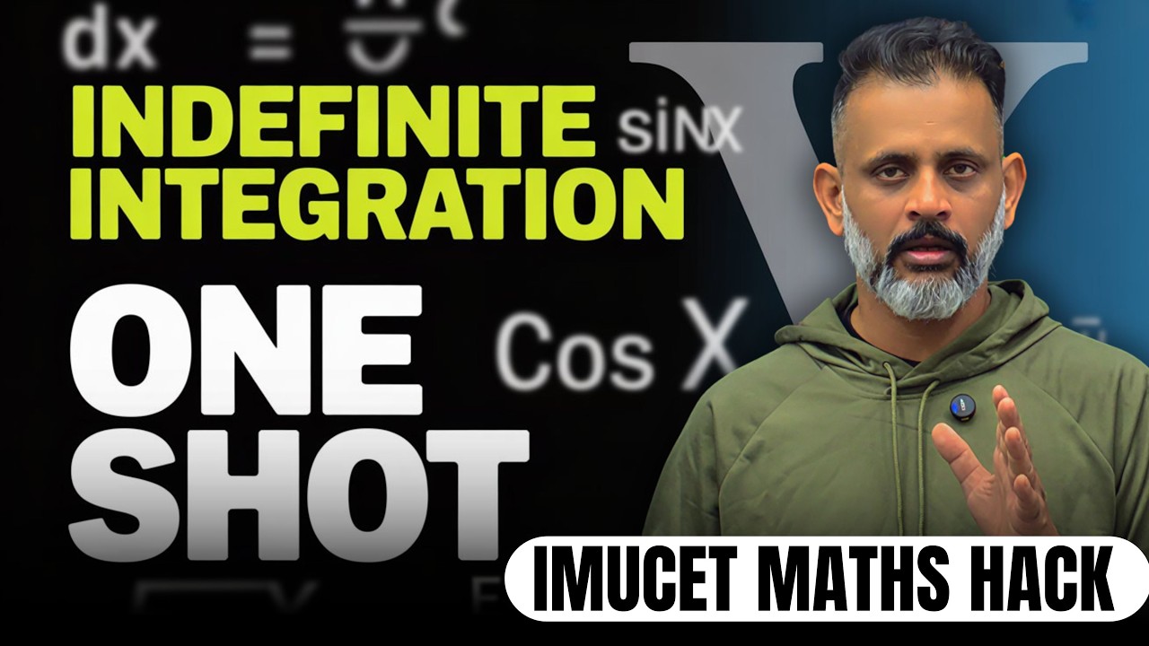 IMUCET 2026 Math One Shot | Indefinite Integration Made Easy | #imucet