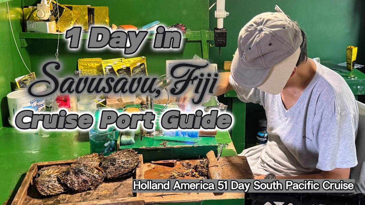 Savusavu, Fiji - come with us to J Hunter Pearl Farm where we'll learn about growing Fijian pearls.