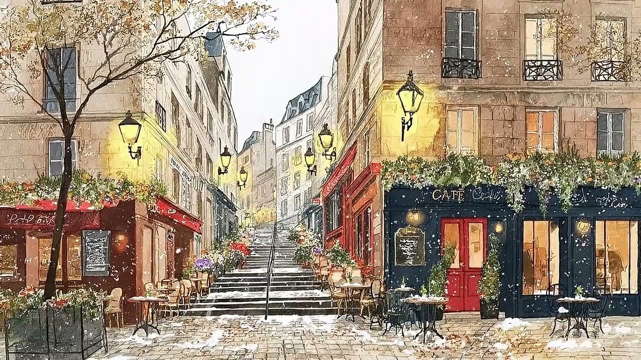 𝐏𝐀𝐑𝐈𝐒 𝐂𝐀𝐅𝐄́ ☕ Spring Paris Street Jazz | French Instrumental Coffee Playlist 🎶