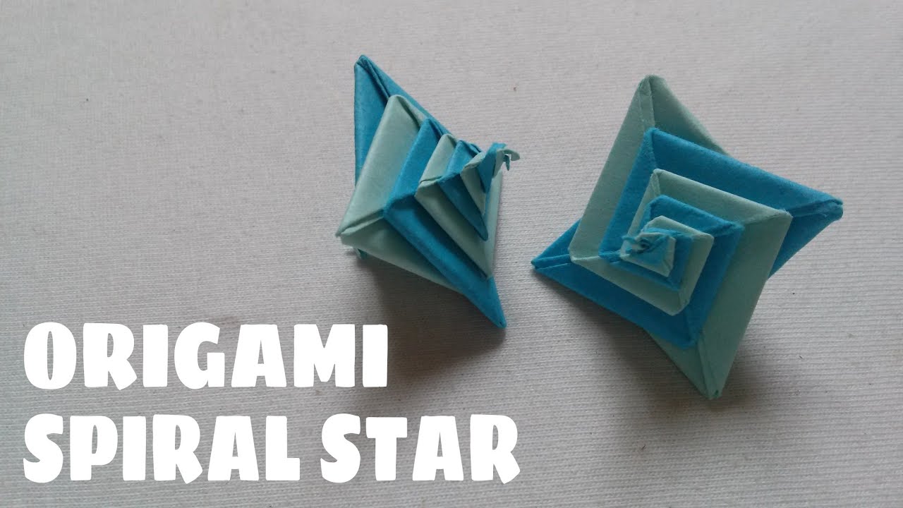 Origami Spiral Star - Origami Easy