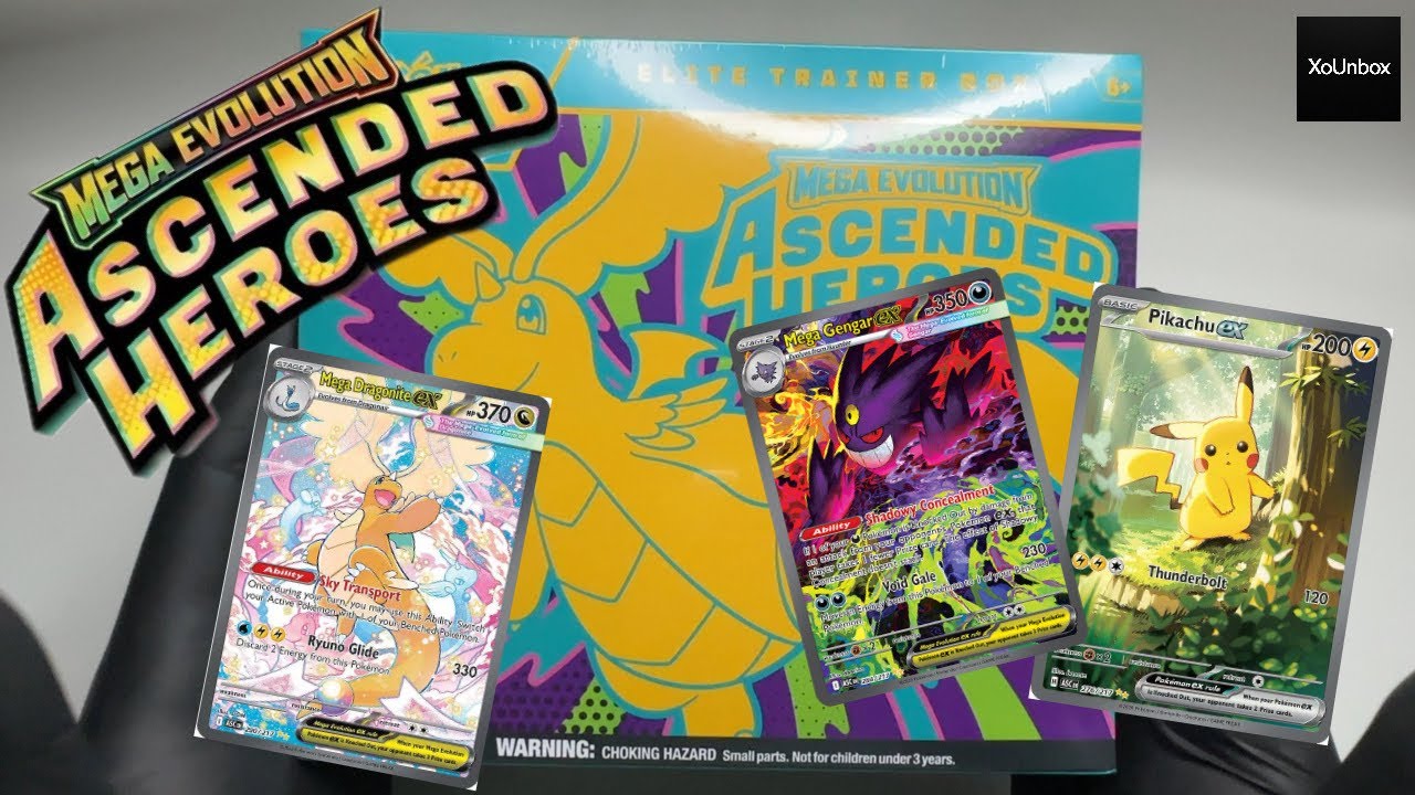 ASMR Ascended Heroes ETB Unboxing | GOD PACK POSSIBLE in New Mega Set! 😱