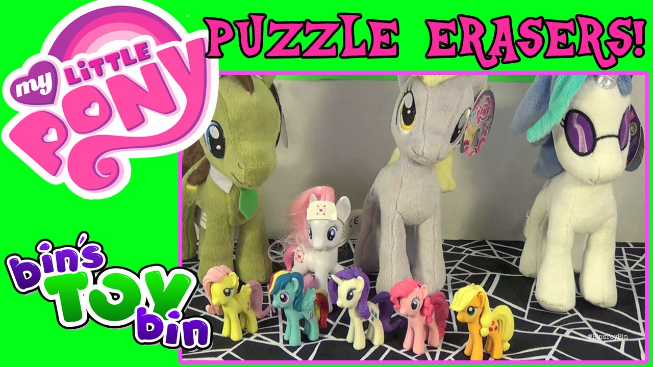 My Little Pony Nurse Redheart & Puzzle Erasers Eraseez Review! by Bin's Toy Bin