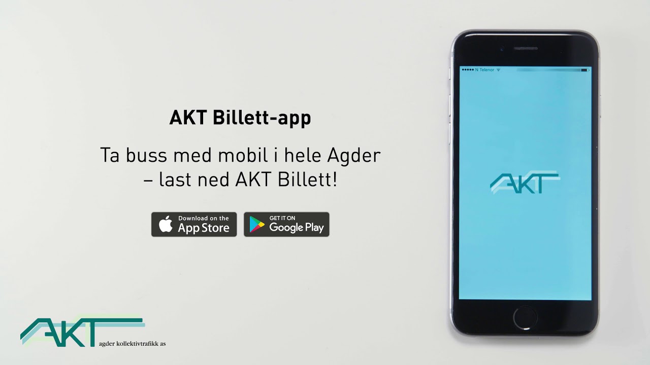 Slik bruker du AKT Billett-appen