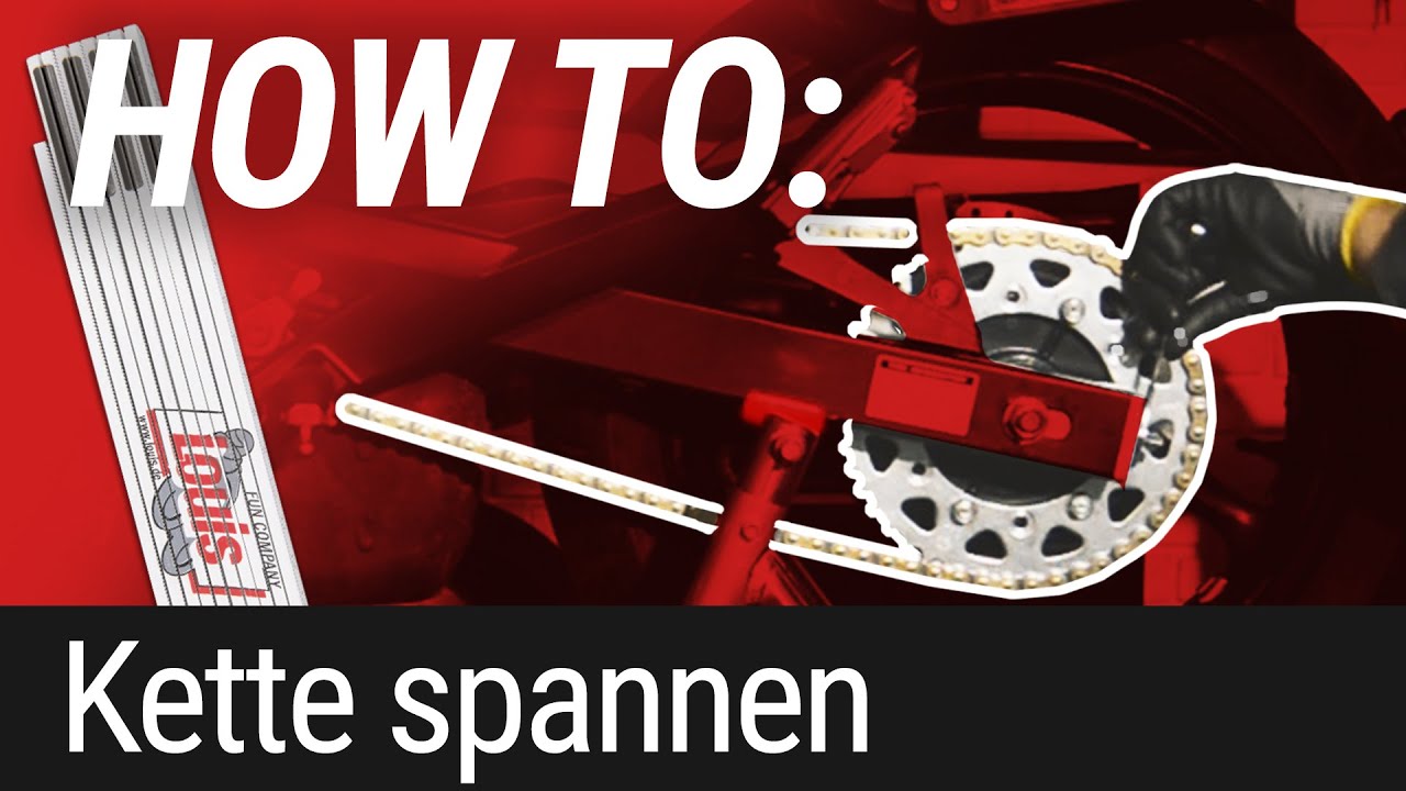 HOW TO: Motorradkette spannen